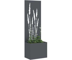 Sodo privatumo ekranas „Fretwork“ Antracitas 50 x 150 cm