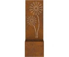 Sodo privatumo ekranas „Fretwork“ Rūdijanti 50 x 150 cm