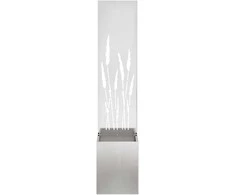 Sodo privatumo ekranas „Fretwork“ Sidabrinė 32 x 150 cm