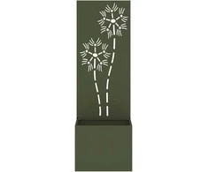 Sodo privatumo ekranas Gėlių Alyvuogių žalia 50 x 140 cm