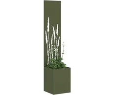Sodo privatumo ekranas „Fretwork“ Alyvuogių žalia 32 x 150 cm