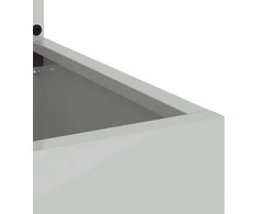 Sodo privatumo ekranas „Fretwork“ Sidabro 50 x 32 x 150 cm