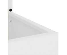 Sodo privatumo ekranas „Fretwork“ Balta 32 x 32 x 150 cm