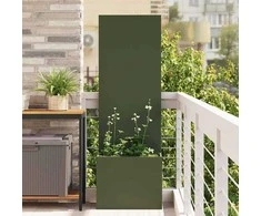 Sodo privatumo ekranas „Fretwork“ Alyvuogių žalia 50 x 150 cm