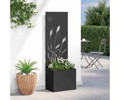 Sodo privatumo ekranas „Fretwork“ Juoda 50 x 32 x 150 cm