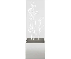 Sodo privatumo ekranas Gėlių Sidabrinė 50 x 32 x 150 cm