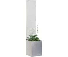 Sodo privatumo ekranas „Fretwork“ Sidabrinė 32 x 150 cm