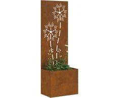 Sodo privatumo ekranas Gėlių Rūdijanti 50 x 32 x 150 cm