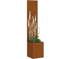 Sodo privatumo ekranas „Fretwork“ Rūdijanti 32 x 150 cm