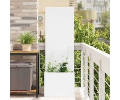 Sodo privatumo ekranas „Fretwork“ Balta 50 x 32 x 150 cm