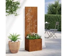 Sodo privatumo ekranas Gėlių Rūdijanti 50 x 150 cm