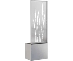 Sodo privatumo ekranas „Fretwork“ Sidabrinė 50 x 32 x 150 cm