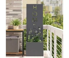 Sodo privatumo ekranas „Fretwork“ Antracitas 50 x 150 cm