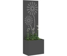 Sodo privatumo ekranas „Fretwork“ Juoda 50 x 150 cm