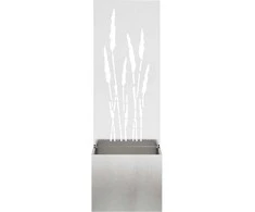Sodo privatumo ekranas „Fretwork“ Sidabrinė 50 x 150 cm