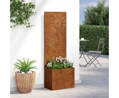 Sodo privatumo ekranas „Fretwork“ Rūdijanti 50 x 32 x 150 cm