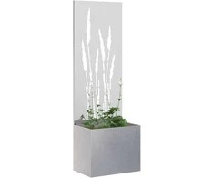 Sodo privatumo ekranas „Fretwork“ Sidabrinė 50 x 150 cm