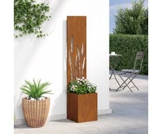 Sodo privatumo ekranas „Fretwork“ Rūdijanti 32 x 150 cm