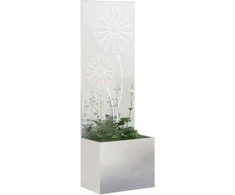 Sodo privatumo ekranas „Fretwork“ Sidabrinė 50 x 150 cm