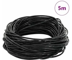 Odinė gija Juoda Ø1 mm x 5 m Oda