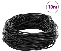 Odinė gija Juoda Ø1,5 mm x 10 m Oda