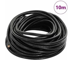 Odinė gija Juoda Ø4 mm x 10 m Oda