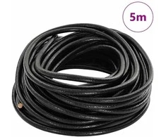 Odinė gija Juoda Ø4 mm x 5 m Oda