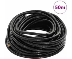 Odinė gija Juoda Ø4 mm x 50 m Oda