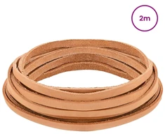 Odinis diržas Šviesiai rudas 200 x 0,6 cm Oda