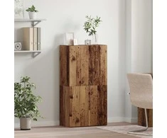 Ofiso spinta Juodas ąžuolas 60 x 32 x 115 cm Apdirbta mediena