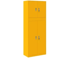 Oppbevaringsskap 2 vnt. Garstyčių geltona 80 x 40 x 210 cm