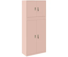 Oppbevaringsskap 2 vnt. Rožinė 90 x 40 x 210 cm Plienas