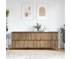 Oppbevaringsskap 3 pcs Amatininkų ąžuolas 60 x 35 x 70 cm