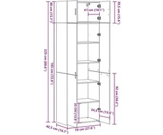 Oppbevaringsskap 3 pcs Senas medis