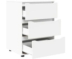 Oppbevaringsskap 60 x 48 x 81 cm Apdirbta mediena Balta