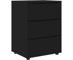 Oppbevaringsskap 60 x 48 x 81 cm Apdirbta mediena Juoda