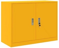 Oppbevaringsskap Garučių geltona 90 x 40 x 70 cm Plienas