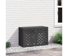 Kondicionierių uždangalas Juoda 90 x 40 x 60 cm Plienas