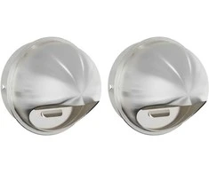 Oro ventiliacijos dangčiai 2 pcs Sidabro 200 mm
