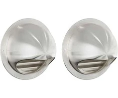 Oro ventiliacijos dangčiai 2 pcs Sidabro 150 mm