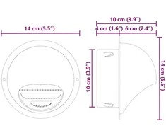 Oro ventiliacijos dangčiai 2 vnt. Sidabrinė 100 mm