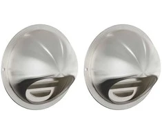 Oro ventiliacijos dangčiai 2 pcs Sidabro 80 mm