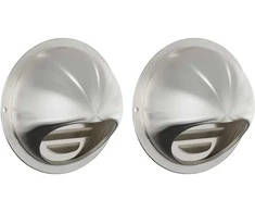Oro ventiliacijos dangčiai 2 pcs Sidabro 100 mm
