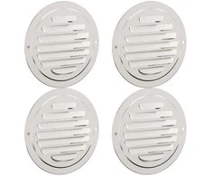Oro ventiliacijos dangčiai 4 pcs Sidabro 80 mm