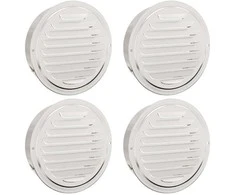 Oro ventiliacijos dangčiai 4 pcs Sidabro 200 mm