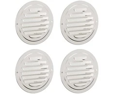 Oro ventiliacijos dangčiai 4 pcs Sidabro 100 mm