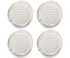 Oro ventiliacijos dangčiai 4 pcs Sidabro 150 mm