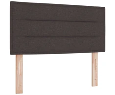 Otmana lova su matracsu ir LED Tamsiai rudas 120 x 190 cm