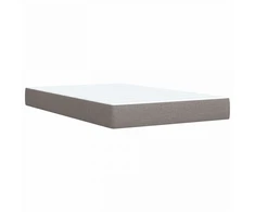 Otmana lova su matracsu ir LED Taupe 120 x 200 cm Audinys