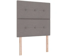 Otmana lova su matracsu ir LED Taupe 120 x 200 cm Audinys